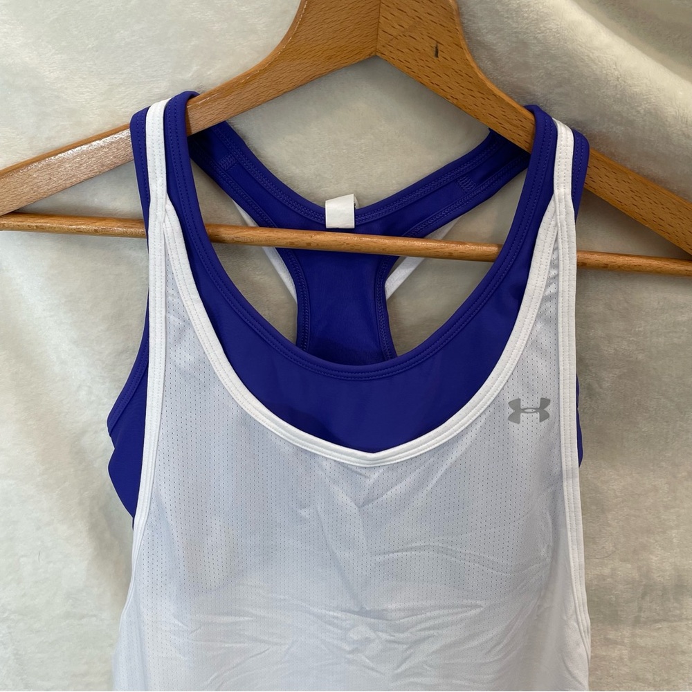 Under Armour Womens Heatgear Armour 2-in-1 Tank Top Size Small